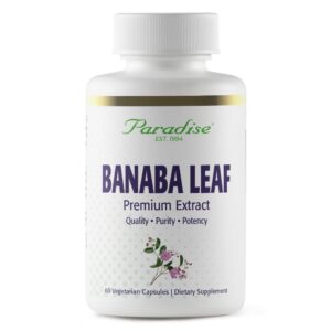 Paradise Herbs extracto concentrado hoja de banaba suplemento herbal