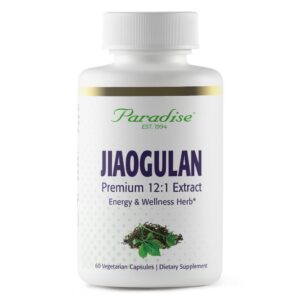 Paradise Herbs cápsulas de jiaogulan adaptógeno vital energía