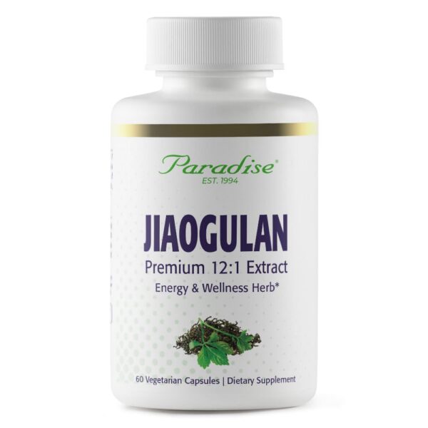 Version 1.0.0 Paradise Herbs cápsulas de jiaogulan adaptógeno vital energía