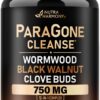 Etiqueta frontal de ParaGone Cleanse Complex 750 mg