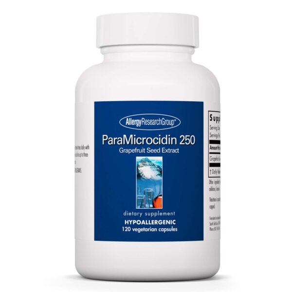 Version 1.0.0 Suplemento ParaMicrocidin 250 Allergy Research Group extracto semilla toronja