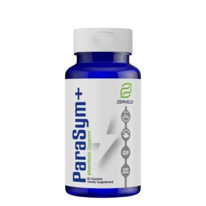 ParaSym+ frasco con etiqueta