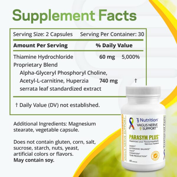 Etiqueta del producto Parasym Plus