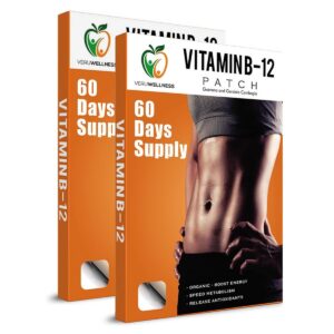 Parche b12 veru wellness paquete 2 para energía sin cafeína