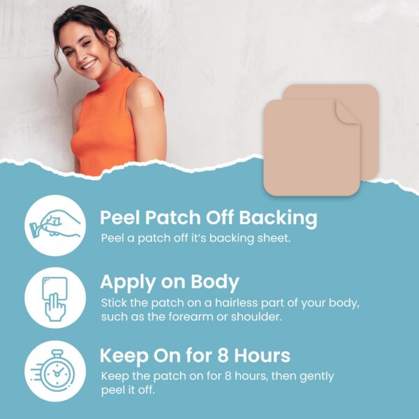 Parche B12 Viory fórmulas naturales sin látex con adhesivo fuerte