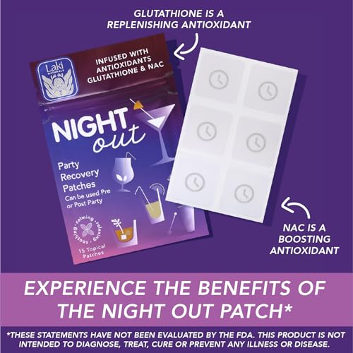 Version 1.0.0 Parche de bienestar con glutatión y NAC para después de fiestas