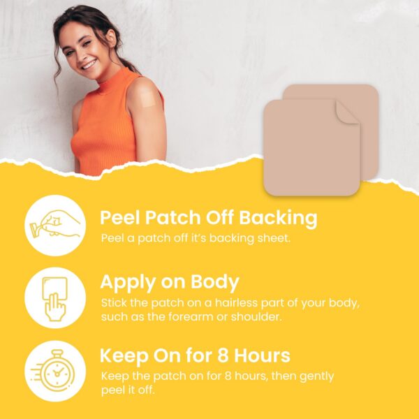 Parche D3 marrón MONIER aplicado en brazo