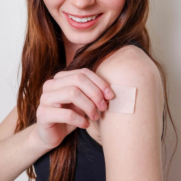 Parche diario B12 Veru Wellness fácil aplicación zona sin pelo