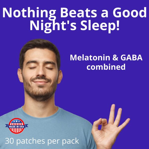 Parche mejora sueño calidad con melatonina y GABA sin azúcar