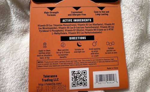 Parche natural TOLEVITA para estilo de vida activo