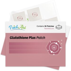 Parche blanco tópico de glutatión PatchAid para 30 días