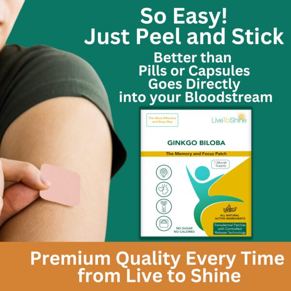 Parche transdérmico fácil de usar Live To Shine