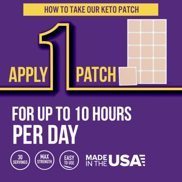 Parche vitamina B12 keto VitaPatch lado