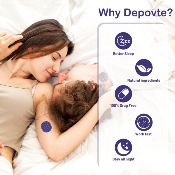 Parche para dormir DEPOVTE con melatonina y extractos naturales