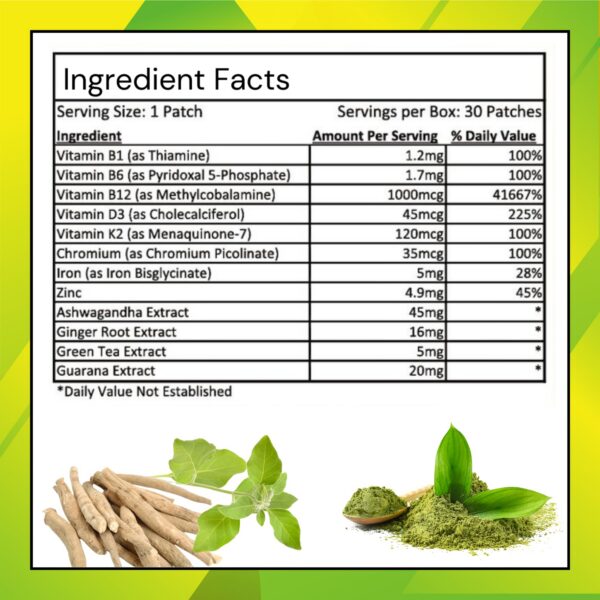 Parches diarios Diamond Hills para aplicar al despertar