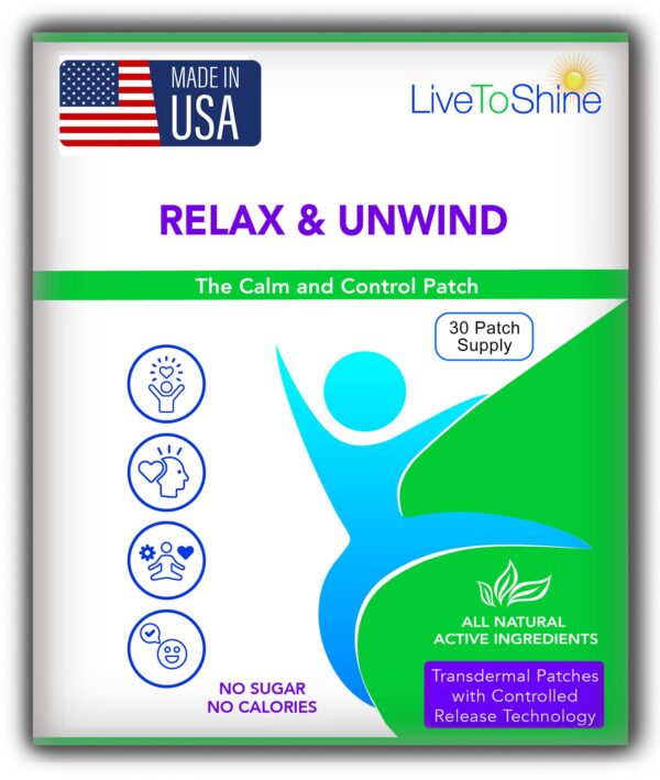 Version 1.0.0 parches relajantes live to shine 30 unidades empaquetado