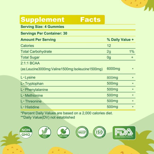 Frasco Parhaat EAA Gomitas Piña