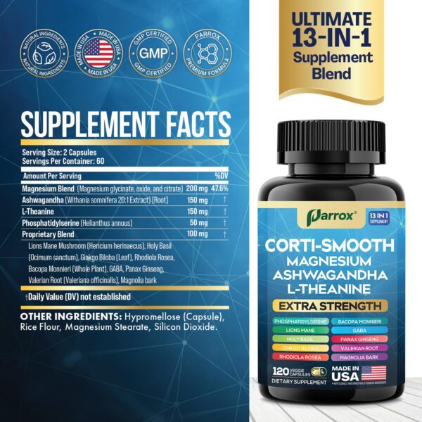 Etiqueta trasera de Parrox Corti-Smooth