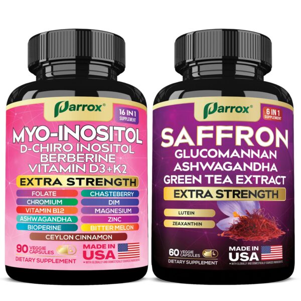 Parrox Myo-Inositol + Azafrán botella frontal