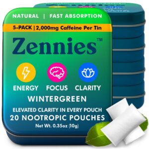 Parrox Zennies bolsa cafeína nootrópica Wintergreen frente