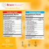 parte trasera cápsulas Brain Boost ingredientes naturales