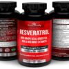 Parte trasera etiqueta con información Resveratrol Divine Bounty