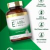 Parte trasera frasco vitamina e Carlyle sin gluten ni conservadores