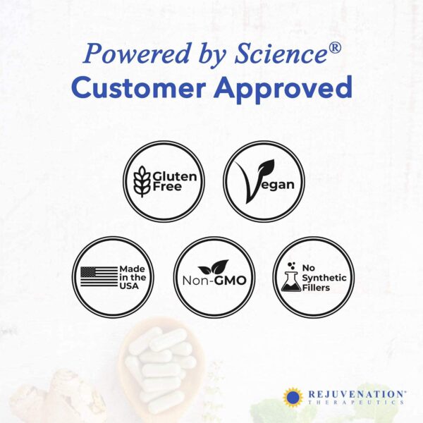 Parte trasera frasco Vitamina K2 Rejuvenation Therapeutics