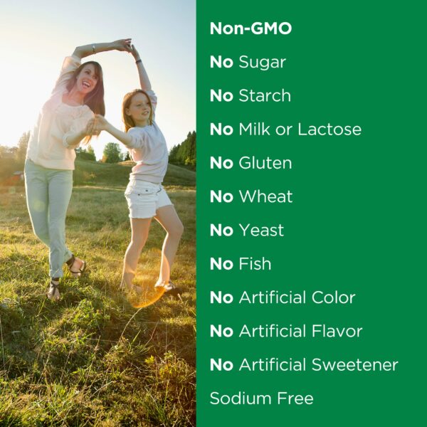 Parte trasera del frasco vitaminas D3 Nature's Bounty con información