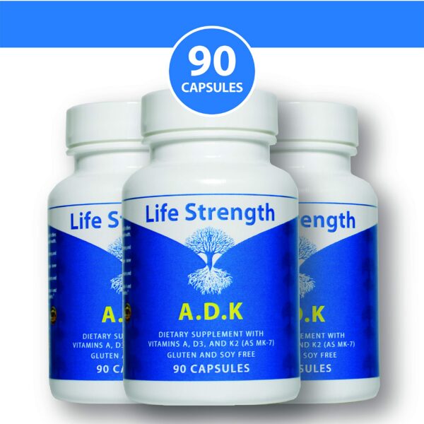 Parte trasera LifeStrength ADK 90 cápsulas