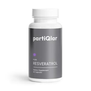 Frasco de partiQlar resveratrol trans