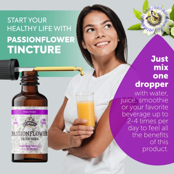 Version 1.0.0 Etiqueta frontal de tintura de pasionaria