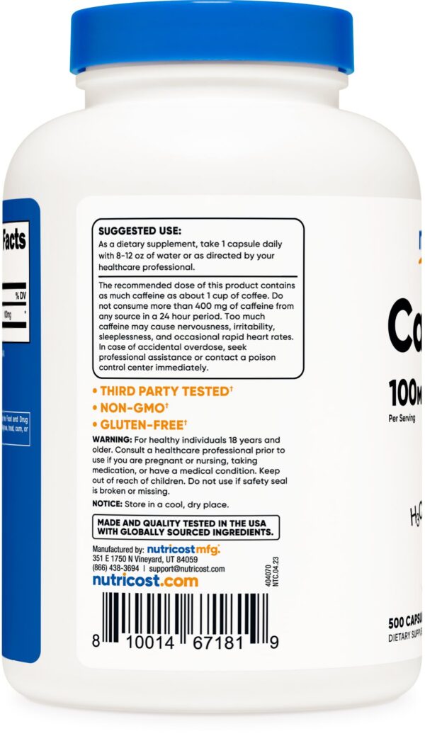 pastillas cafeína energía sin azúcar calidad garantizada