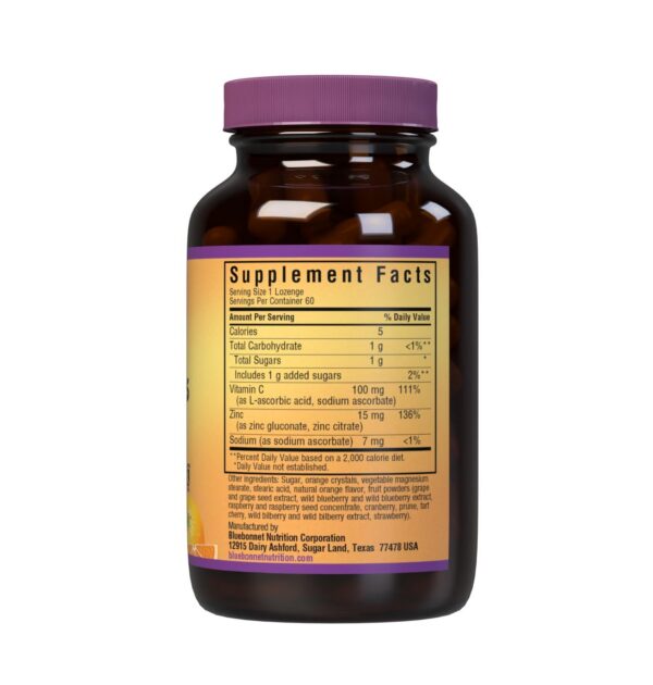 Version 1.0.0 Pastillas masticables sabor naranja Bluebonnet Zinc