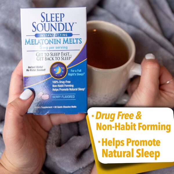 Pastillas melatonina Sleep Soundly para adultos con problema dormir