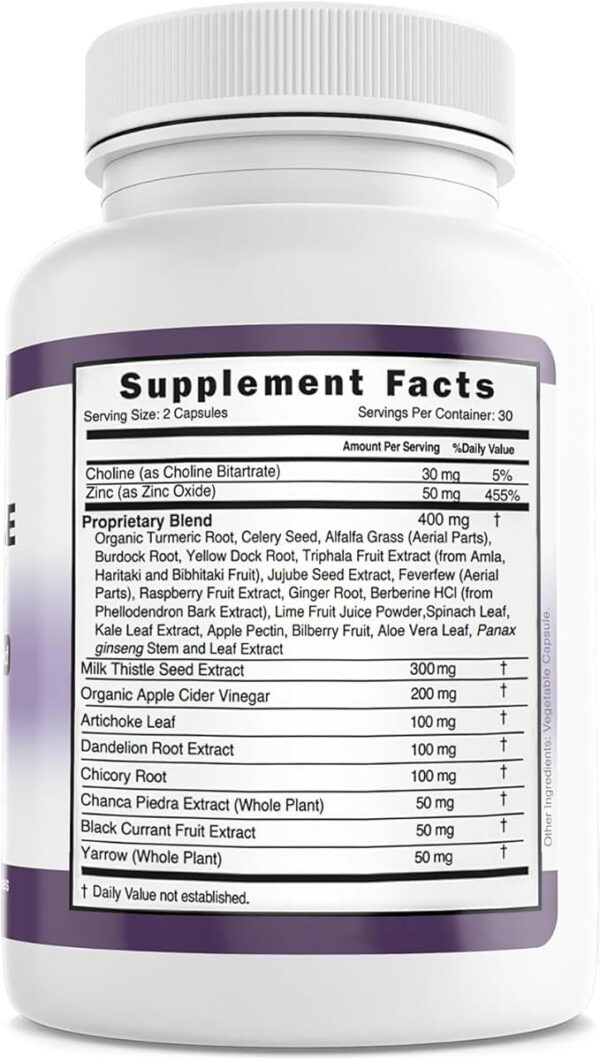 Pastillas naturales para salud y detoxificación hepática