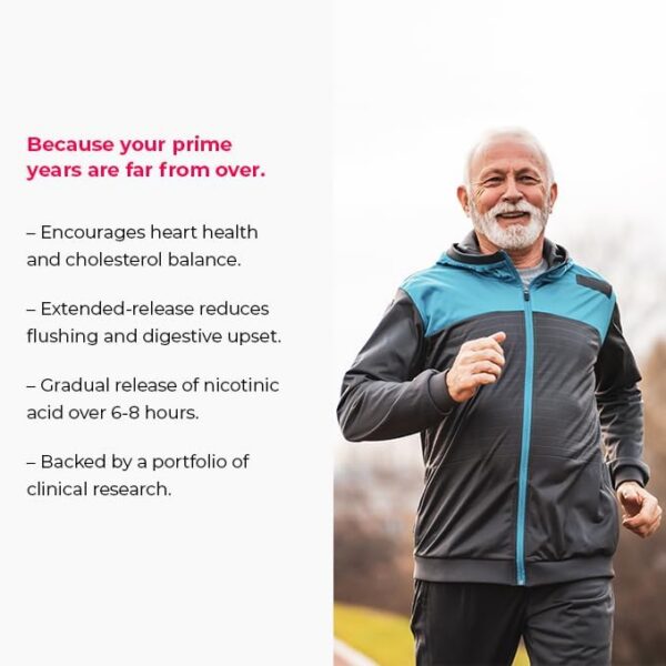 Version 1.0.0 Pastillas niacina liberación prolongada para metabolismo saludable