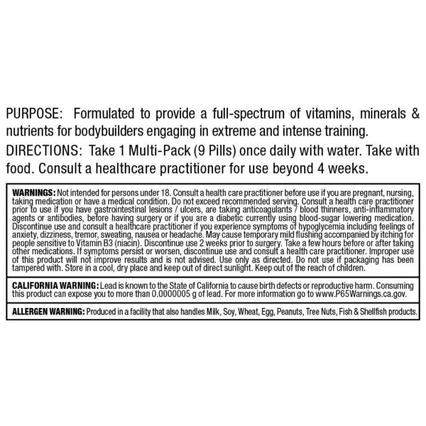 Pastillas del paquete ALLMAX Nutrition Vitastack