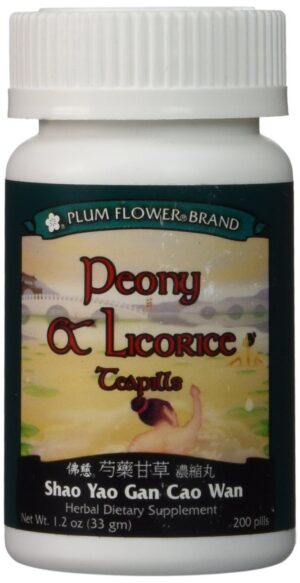 Pastillas peonía regaliz Plum Flower envase frontal 200 ct