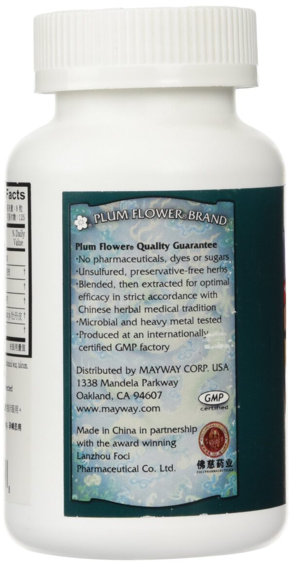 Pastillas suplementarias Canela y Poria 1000 unidades Plum Flower