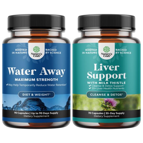 Paquete pastillas Water Away máxima potencia para retención de líquidos