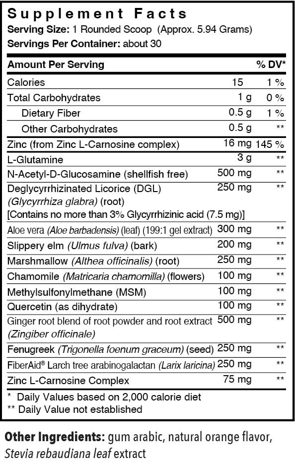Frasco mostrando etiqueta de ingredientes