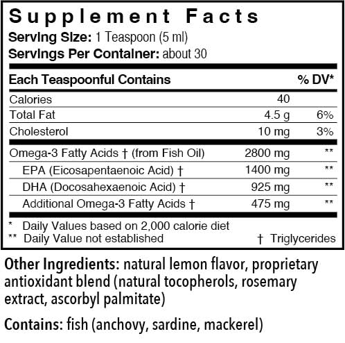 Version 1.0.0 Frasco de Patient One Omega 2800 con sabor limón