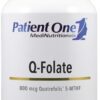 Patient One Q-Folate 800mcg suplemento 60 cápsulas folato metilado