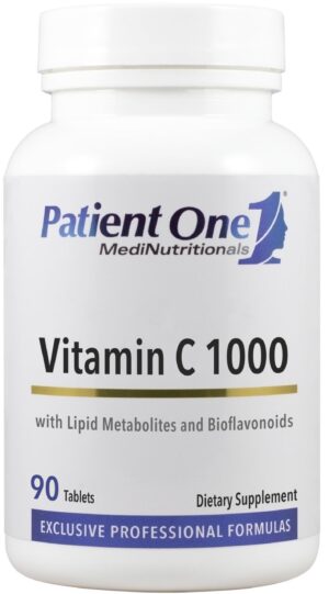 Tableta de Patient One Vitamina C 1000 mg, vista frontal
