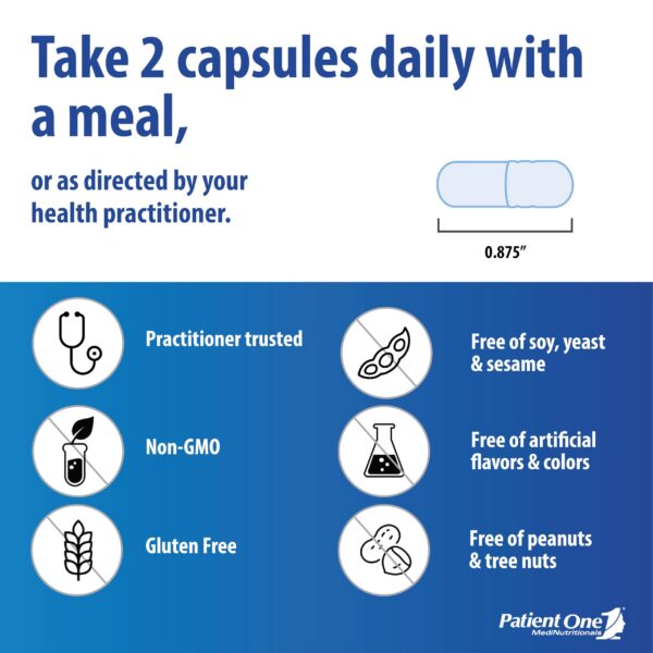 Version 1.0.0 Cápsulas Patient One vitaminas liposolubles vistas de cerca