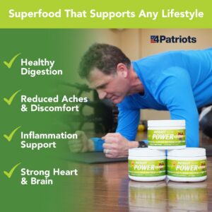 Polvo Patriot Power Greens para energía y apoyo digestivo
