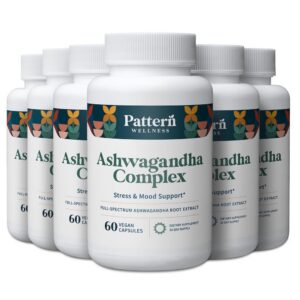 Botella Pattern Wellness Ashwagandha complejo para hombres y mujeres