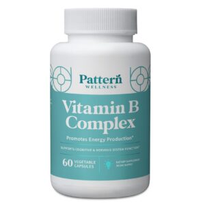 Pattern Wellness complejo de vitaminas B en cápsulas para salud