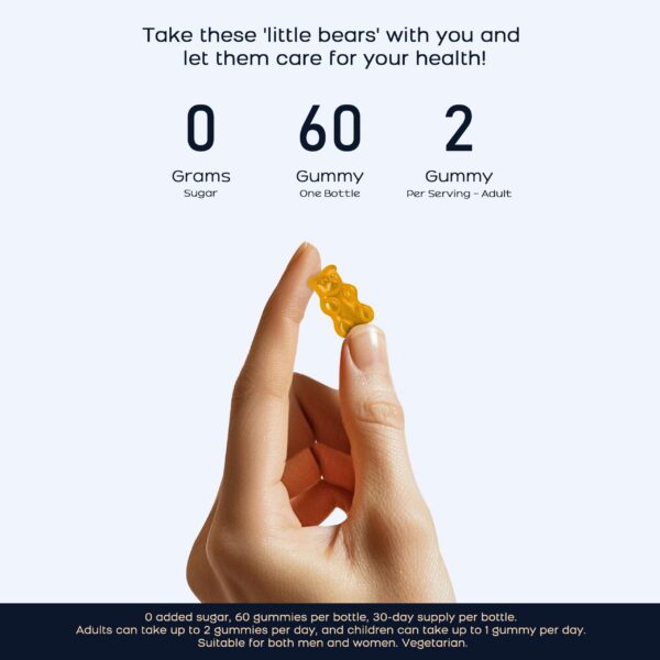 Gomitas de color azul sabor arandano